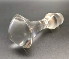 Vintage Heavy Glass Clear Stopper