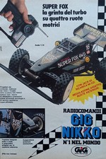 Pubblicità Advertising Italian Ritaglio 1989 GIG NIKKO Super Fox Radiocomando