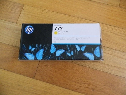 12-2025 GENUINE HP #772 300ml YELLOW Cartridge CN630A DESIGNJET Z5200 NEW SEALED