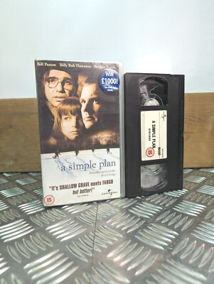 A SIMPLE PLAN VHS - 2001 Billy Bob Thornton Bill Paxton Bridget Fonda Film 