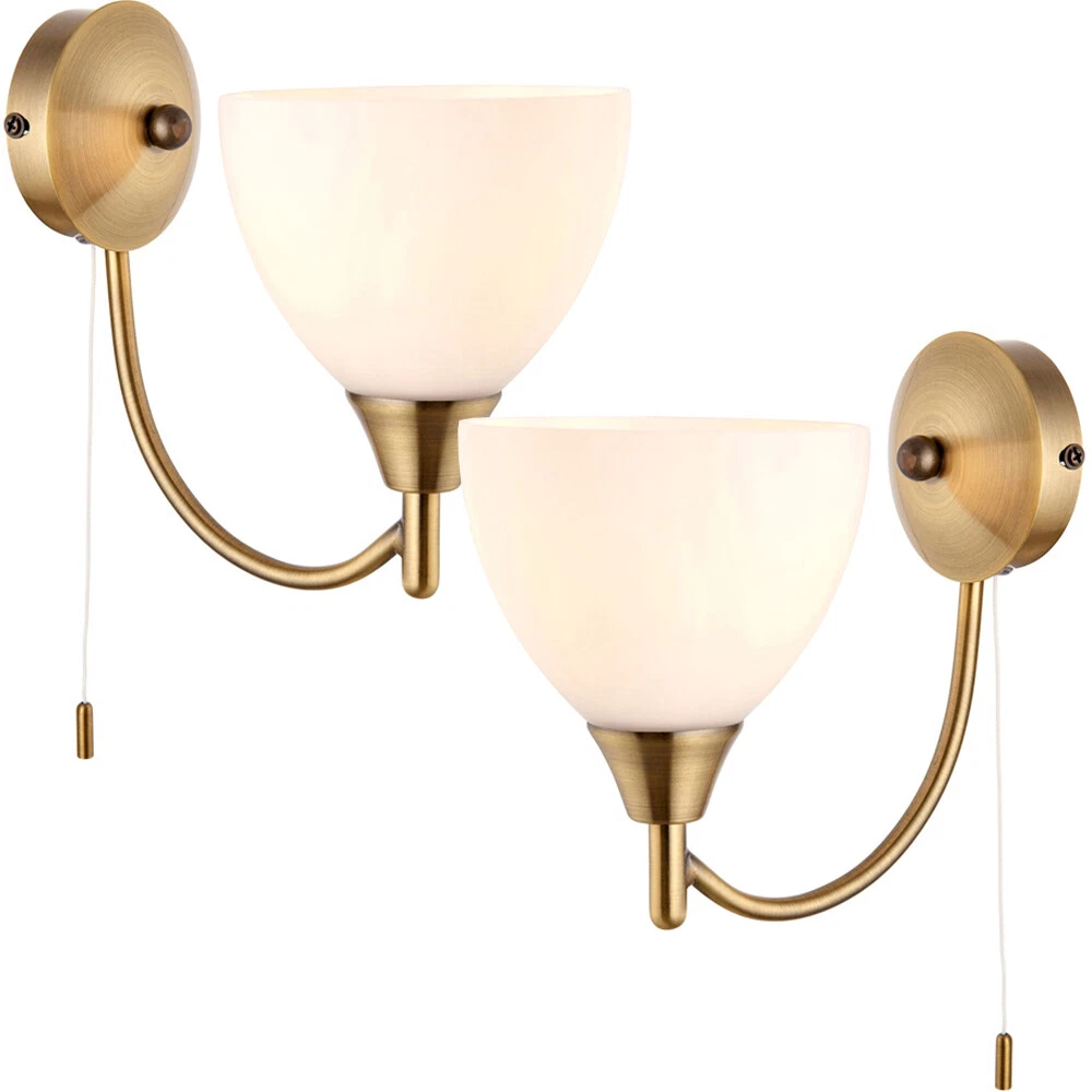 Curved frosted 2024 glass wall lights