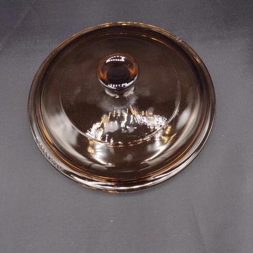 Vintage Pyrex Amber Glass 5.5" Round Lid Replacement P81C