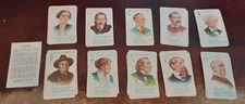 E.E. Fairchild 1950s Authors Game Cards - USED