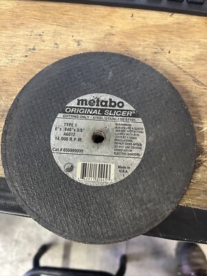 Metabo 6  x .040 x 3/8 Inch,  10 Pack, Stainless Steel Cutting Wheels  Type 1