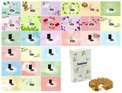 5er Pack Stamford Räucherkegel Düfte lang brennend - verschiedene Aromen Dhoop