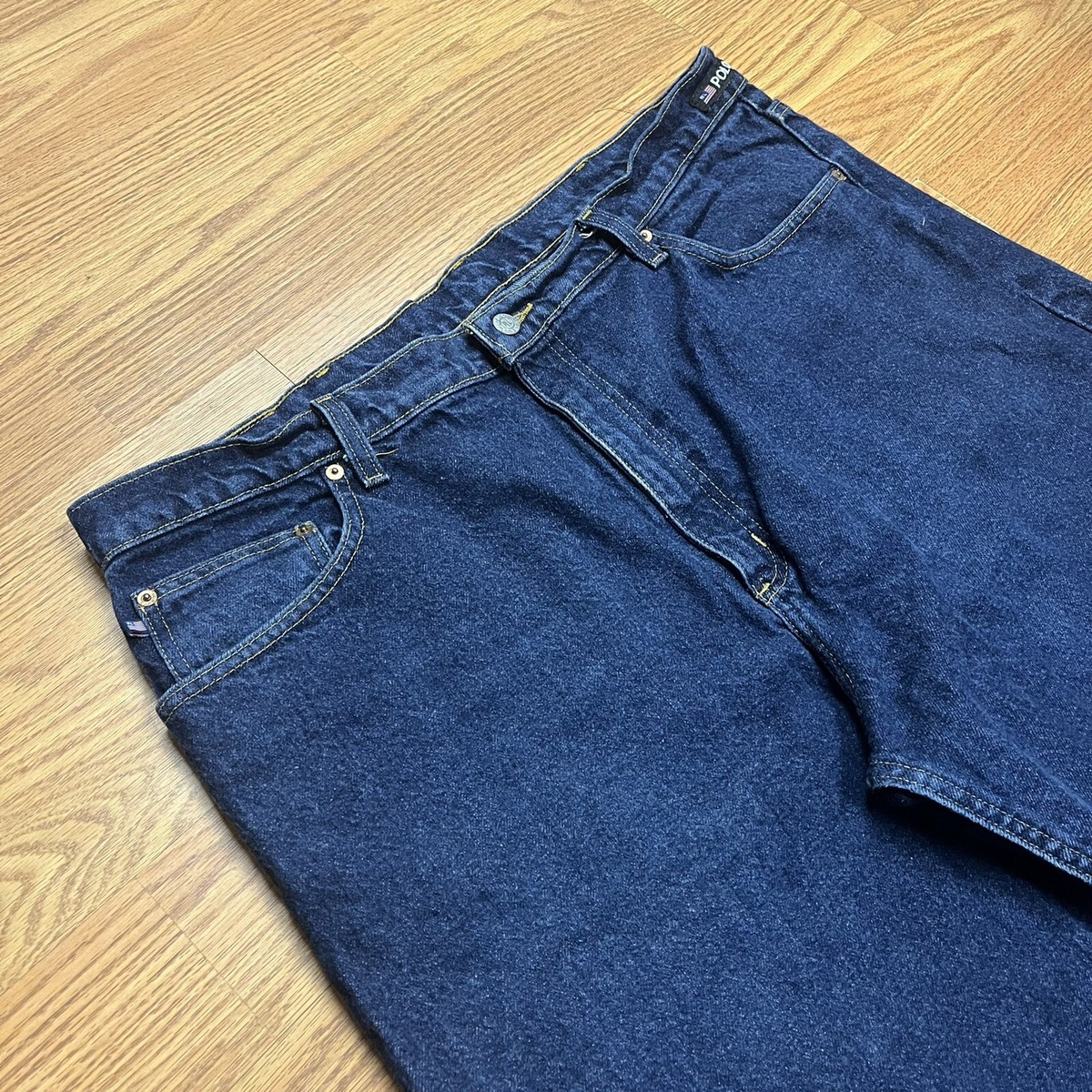Vintage Ralph Lauren Polo Jeans Co Baggy Fit Blue Denim 87