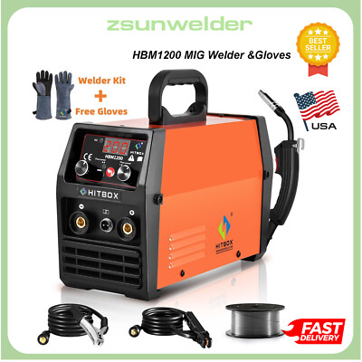 HITBOX 3IN1 110/220V MIG Welder Stick MMA LIFTTIG Gasless MIG Weld Machine/Glove
