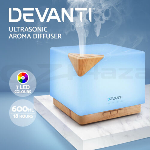 Devanti Ultrasonic Aroma Aromatherapy Diffuser Air Humidifier Essential Oils - Picture 1 of 11