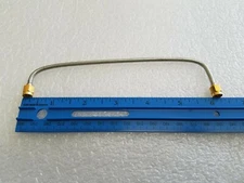 RF Semi Rigid Micro-Coax UT-141-SA-AL-TP-M17 with SMA Male connectors, 7 Inches