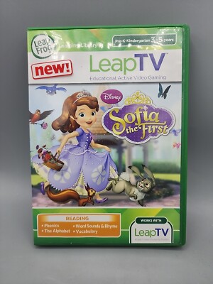 LeapFrog LeapTV Disney Sofia the First Video Game with Case 