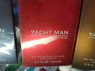 香水(男性用) 100mlX3 YACHT MAN BLUE, CHOCOLATE & RED Yacht Man BLUE RED METAL CHOCOLATE BREEZE Cologne by Myrurgia 3.4