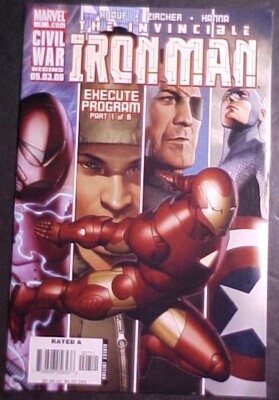 IRON MAN #7! EXECUTE PROGRAM PART 1! VF 2006 MARVEL COMICS
