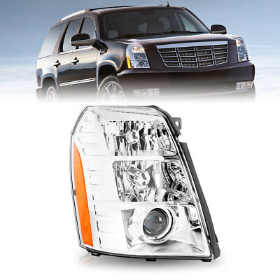 HID Projector Headlights For 2007-2014 Cadillac Escalade Headlamp Passenger RH