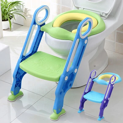FROADP Toilettentrainer Toilettenstuhl Toilettensitz Sitz mit Treppe Leiter für Kinder