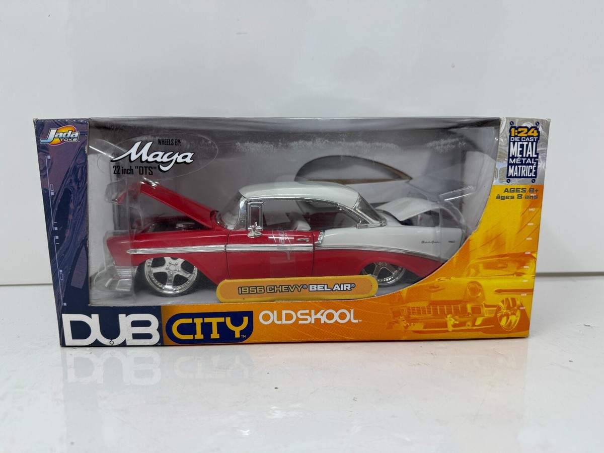 Jada Dub City Oldskool 1956 Chevy Bel Air 1:24 Diecast Maya