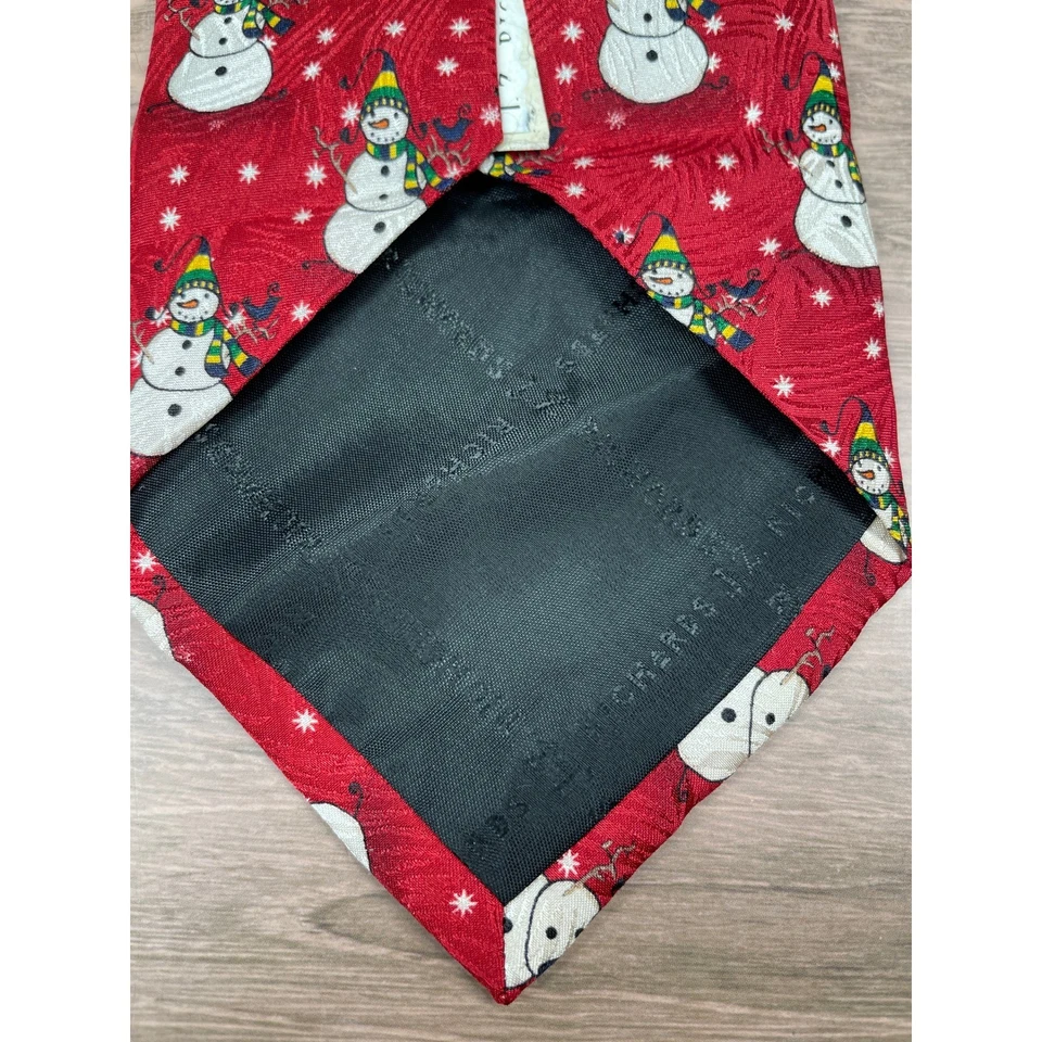 Nordstrom J.Z. Corbata de Seda Richards Muñeco de Nieve Vacaciones Déjalo Nieve Navidad Foto 4 de 4