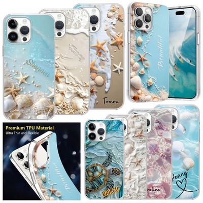 For iPhone 17e 16 Pro Max 15 14 13 Anti-drop Silicone Case Starfish Custom Cover