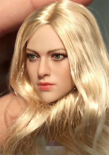 Generic 1/6 Scale Female Blonde Hair Head Sculpt for Action Figure Doll Toy - Picture 9 of 9