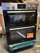 Indesit DUI 10D IX Built Under 59cm Electric Double Oven Stainless Steel A/A NEW