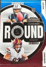 2024 Panini Contenders - Round Numbers Jonathon Brooks, Ben Sinnott #25 Red (RC)