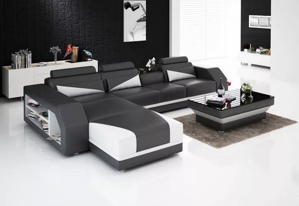 Design Sofa Ecksofa Sofas Couch Polster Eckgarnitur Eckcouch Sitzgarnituren 2Tlg-image