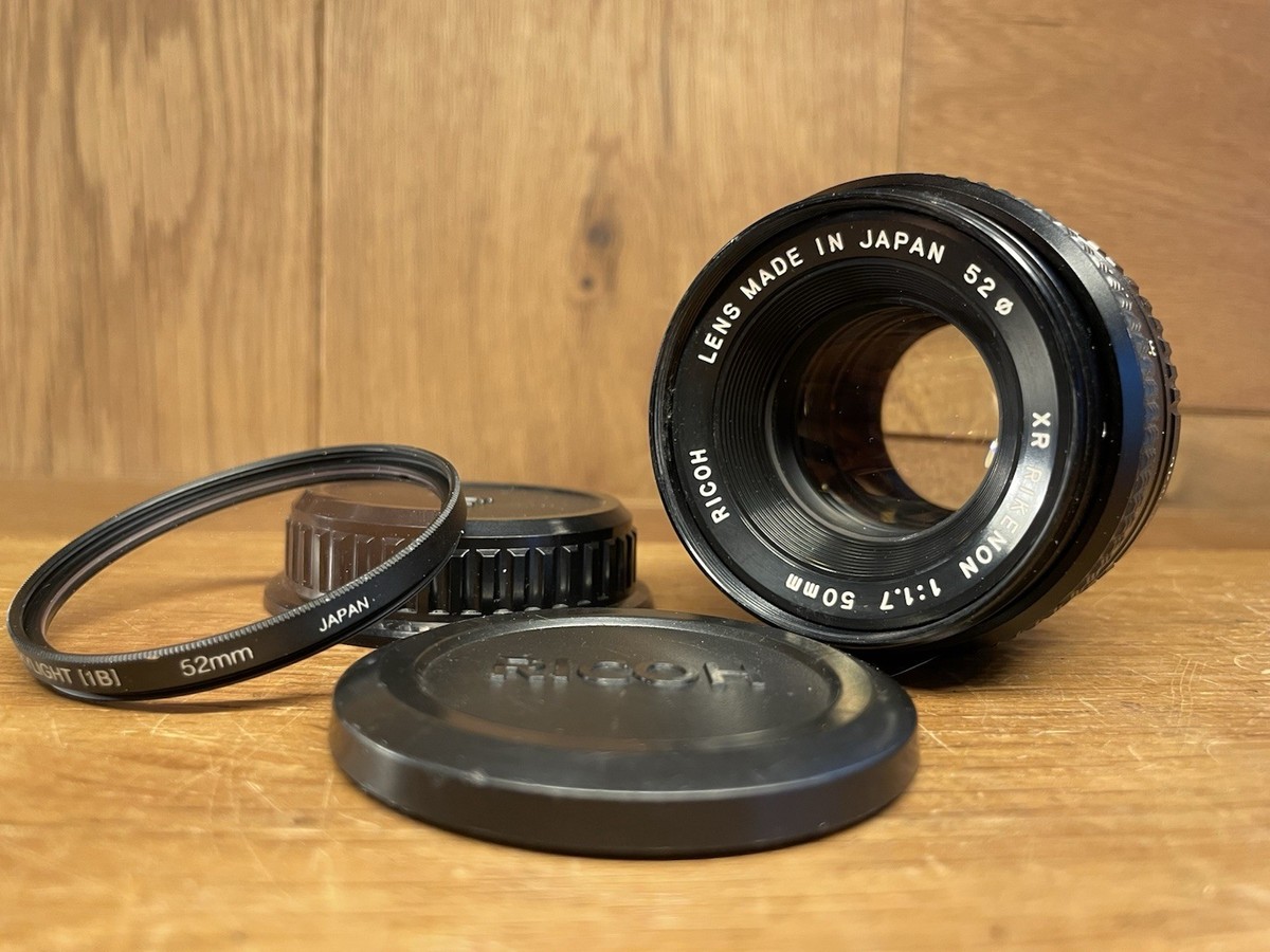 50mm Lens Ricoh Auto Auto Rikenon 50mm F2 Tomioka Made Almost Mint