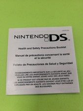Nintendo DS Authentic Health  Safety Precautions Manual Booklet Only C/NTR-USA