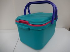 VTG 1990s Craftstor Teal Craft Organizer Storage