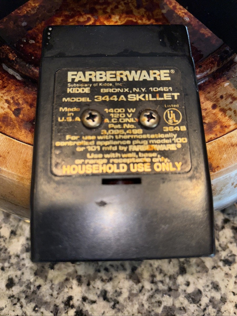 Poêle Électrique Farberware 344A - 12 Pouces - Inox - Testée Et Fonctionnelle