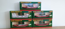Hornby R6293B 5 X Lowmac Wagon & Eddie Stobart Crate Ltd Edition & Certificate 