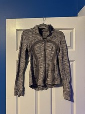 Women  s Purple and Grey Lululemon Define Jacket Nulu Size 00 Excellent Condition