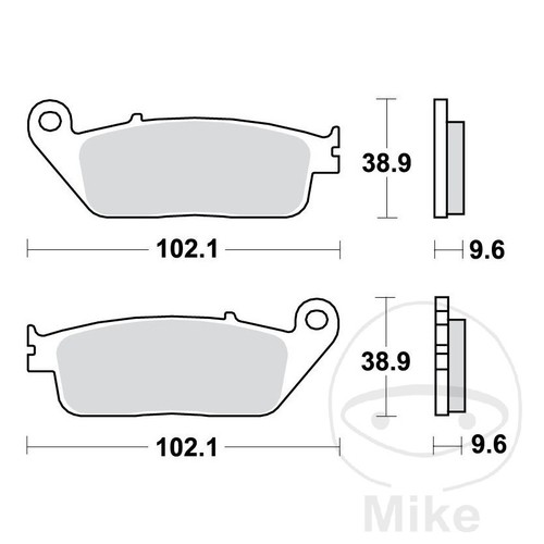 Plaquettes De Frein Frittées – 27,4 X 18 Mm, Compatibles EFlux Vision, 1 Paire + Clip, Freinage Silencieux