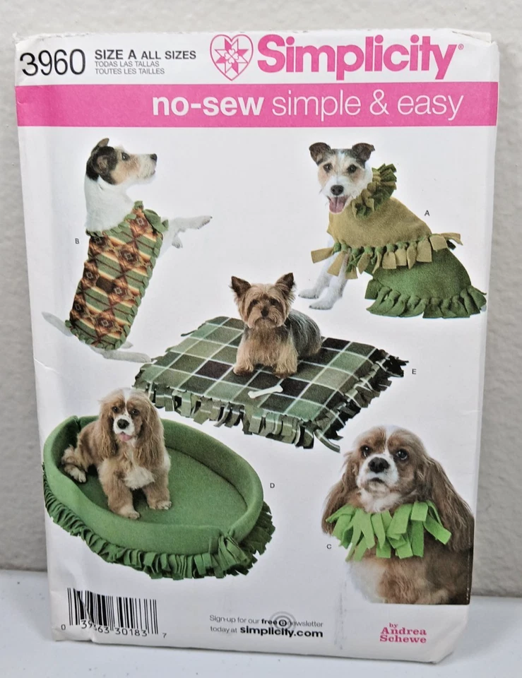 Sewing Patterns Lot Of 3 Dog Clothes & Accessories Coats Scarf Beds Leg Warmers - Image 2 of 4