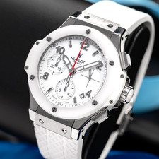Hublot Big Bang White Ceramic Chronograph Men's Watch - 342.SE.230.RW Full Set! 3