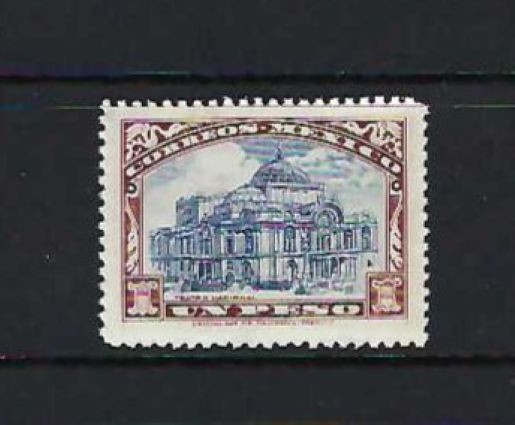 Mexico 1923 1v. MNH • Palace of Fine Arts • Architecture • Buildings • Theater