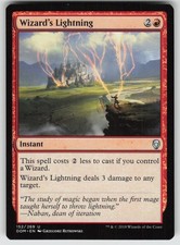 Wizard's Lightning U Dominaria 152 MTG