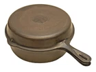 EARLY GRISWOLD No. 80 CAST IRON DEEP DOUBLE SKILLET DUTCH OVEN ERIE PA 1102 1103