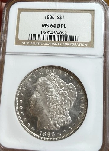 1886-P Morgan Silver Dollar NGC MS64 DPL (DMPL)
