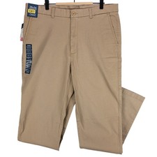 Roundtree  Yorke Chino Men's 38x36L Pants Beige NWTs Cotton Blend