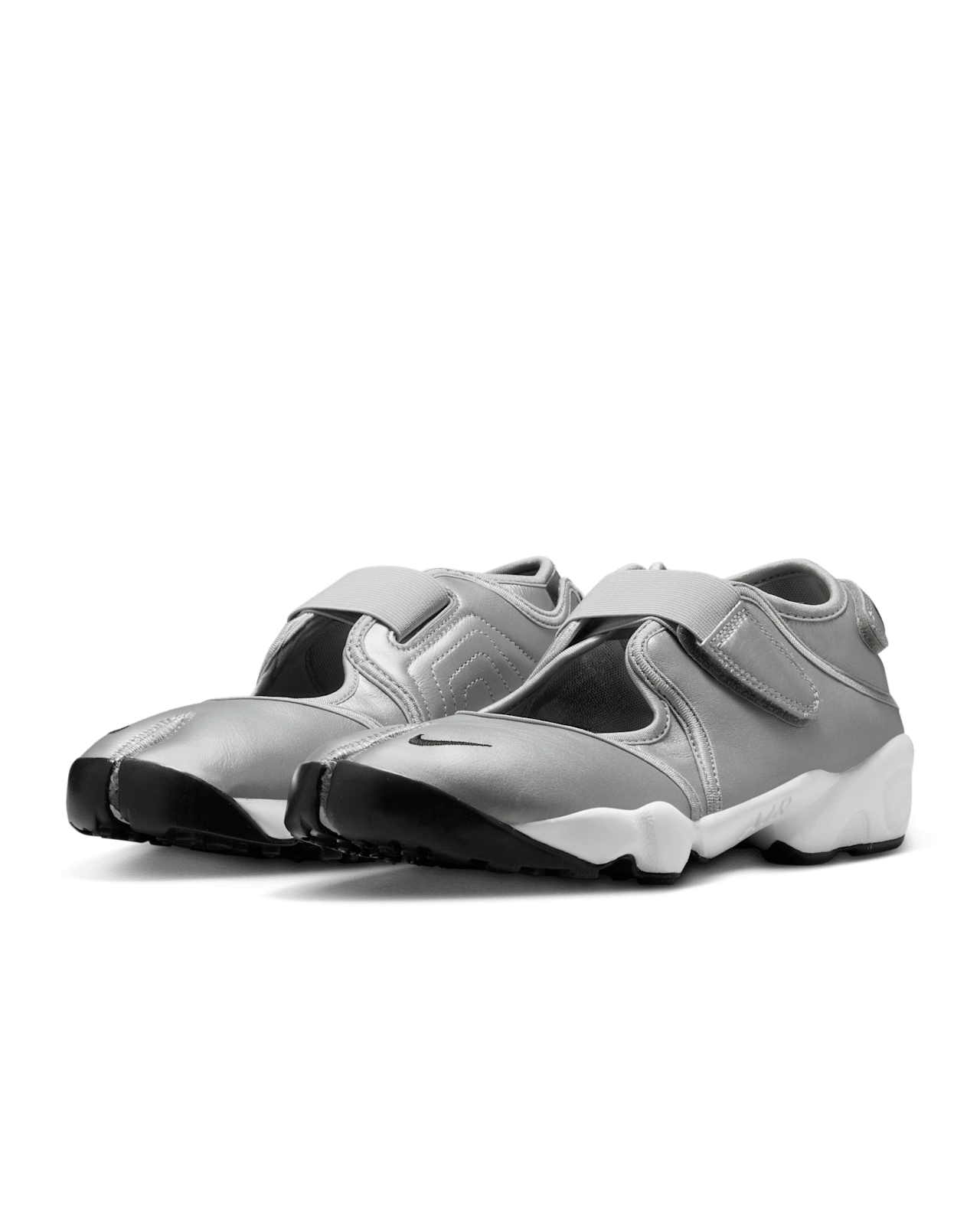 Nike Women Air Rift Leather - Metallic Silver Black - HM5737-003 Expeditedship