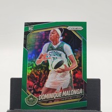 2025 Panini Prizm WNBA #116 Dominique Malonga Green Prizms