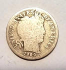 1909-D  Barber Liberty Dime rare Denver silver  great coin