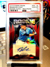 2019 BRANDON LOWE PANINI PRIZM ROOKIE AUTO.RED-PRIZM GEM 10 GEM 