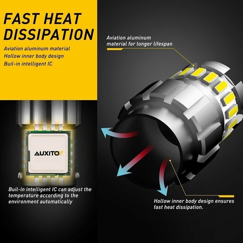 1156 BA15S P21W LED Canbus Reverse Stop Turn Light Bulb Globe 6500K White DC 12V - Picture 6 of 10