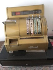 Gut erhaltene, alte Ladenkasse von National