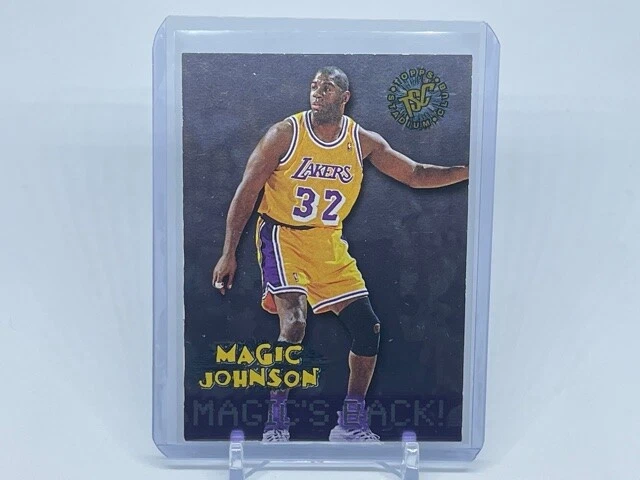 1996 Magic Johnson Magic's Back Topps Stadium Club Card Los