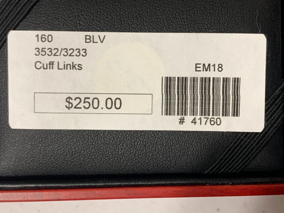 Gemelos Daniel Dolce hechos a mano de vidrio y esmalte perla rosada clara Foto 4 de 4