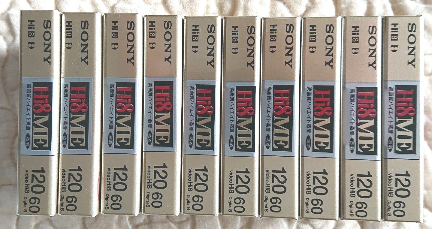 SONY VIDEO Tapes 8mm Hi8 ME BLANK JAPAN Metal Evaporated eBay