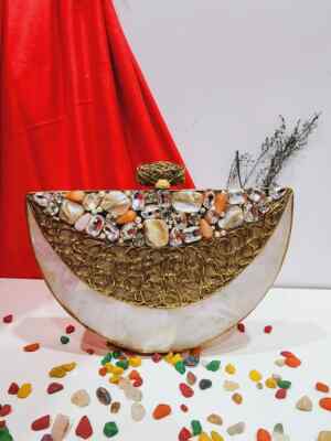 Natural Beauty Sea Shell & Mother-of-Pearl Evening Bags Luxurious Clutches