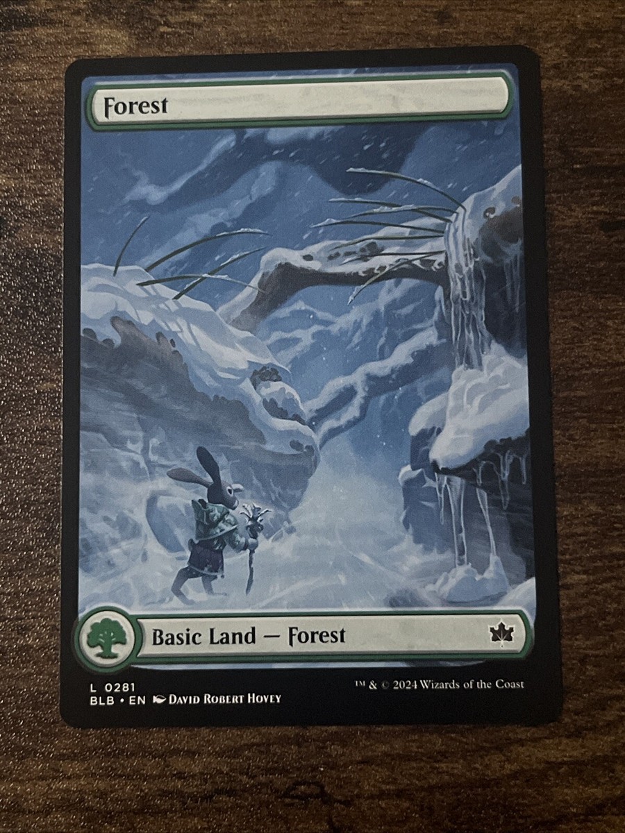 Forest 0281 Full Art Bloomburrow BLB MTG Magic The Gathering